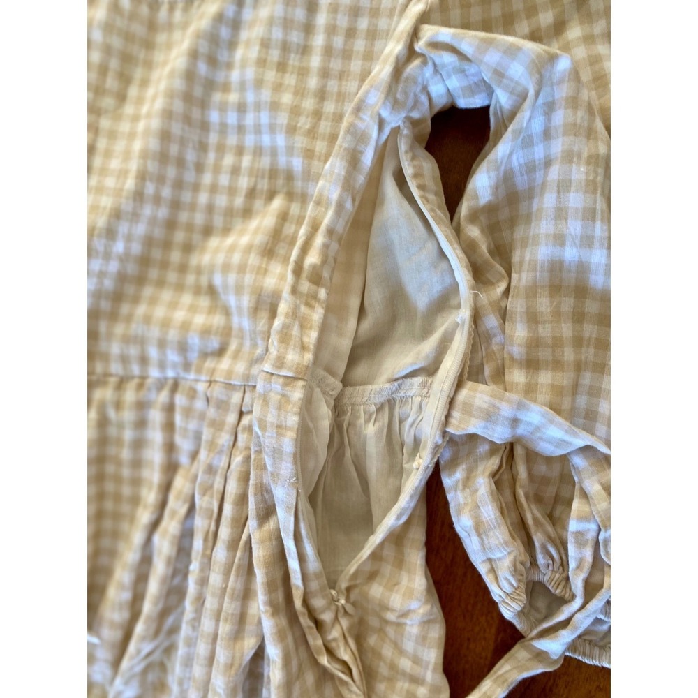NEW JessaKae Women's Gingham Dress Long Sleeve Midi Cottagecore Prairie Large - Picture 9 of 15